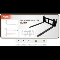 Forca a pallet geo per caricatore attacco euro