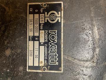 Pompa rovatti per ricambi