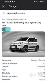 Panda 1.0Fire Fly S&S Hybrid City Life
