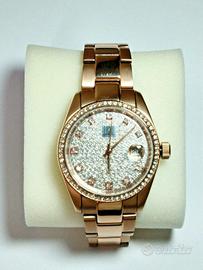 Titanio Swarovski Day Date  Date Just 10 Atm