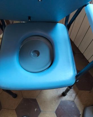 Sedia wc e deambulatore per anziani