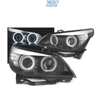FARI XENON BMW E60 03-04 ANGEL EYES CCFL FONDO NER