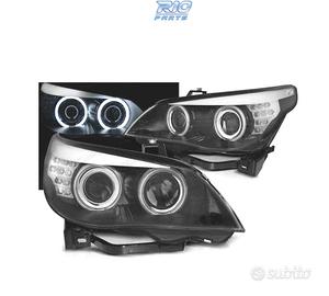 FARI XENON BMW E60 03-04 ANGEL EYES CCFL FONDO NER