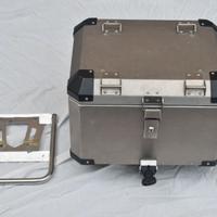 Bauletto Alluminio e Inox Attacco Universale 49 L