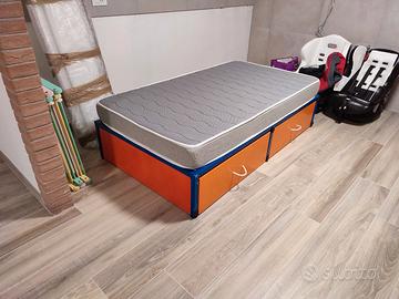 letto bambino cassettoni 160x90