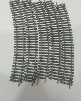 LOTTO 5 BINARI CURVI-LIMA-H0-MOD.3011-RAGGIO<30°