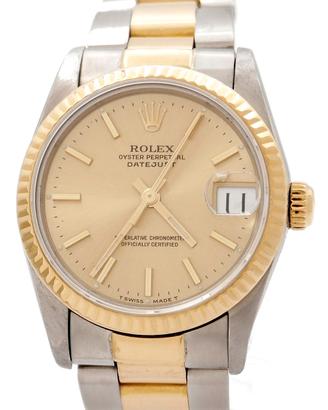 Rolex Date Just 31 ref. 68273 Acc Oro