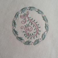 Lenzuolo matrimoniale vintage ricamato a mano