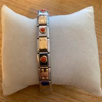 Bracciale a maglie oro corallo