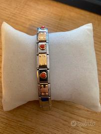 Bracciale a maglie oro corallo