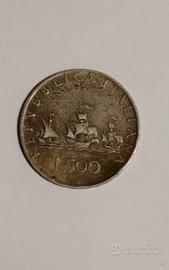 500 Lire Caravelle in argento 835