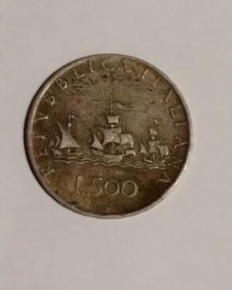 500 Lire Caravelle in argento 835