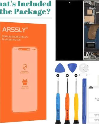 Schermo OLED Samsung S23 Ultra 5G LCD Nero