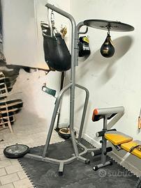 Struttura porta sacco e speed bag