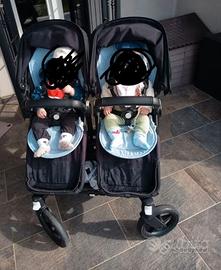 Passeggino trio gemellare Bugaboo donkey