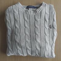 maglione ralph Lauren-trama a trecce-uomo e donna