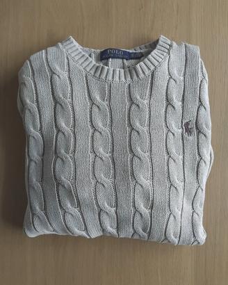 maglione ralph Lauren-trama a trecce-uomo e donna