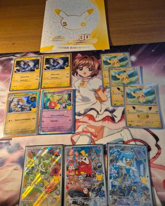 Lotto carte trentesimo anniversario pokemon 