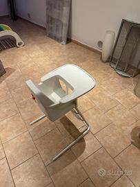 Seggiolone IKEA LANGUR bianco con vassoio