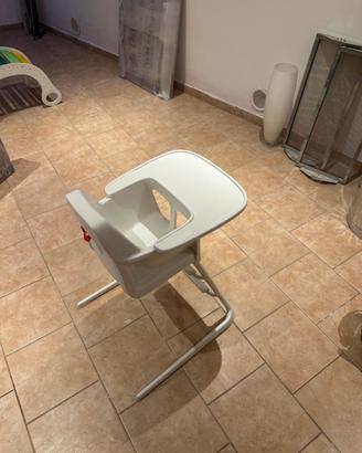 Seggiolone IKEA LANGUR bianco con vassoio