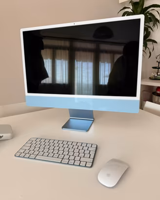 IMac blu con display Retina 4,5K da 24’’