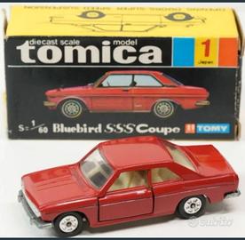 TOMY Tomica N1 Nissan New Bluebird SSS Coupe ©1970