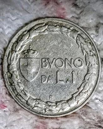 Regno d'Italia, Buono da 1 Lira, 1924