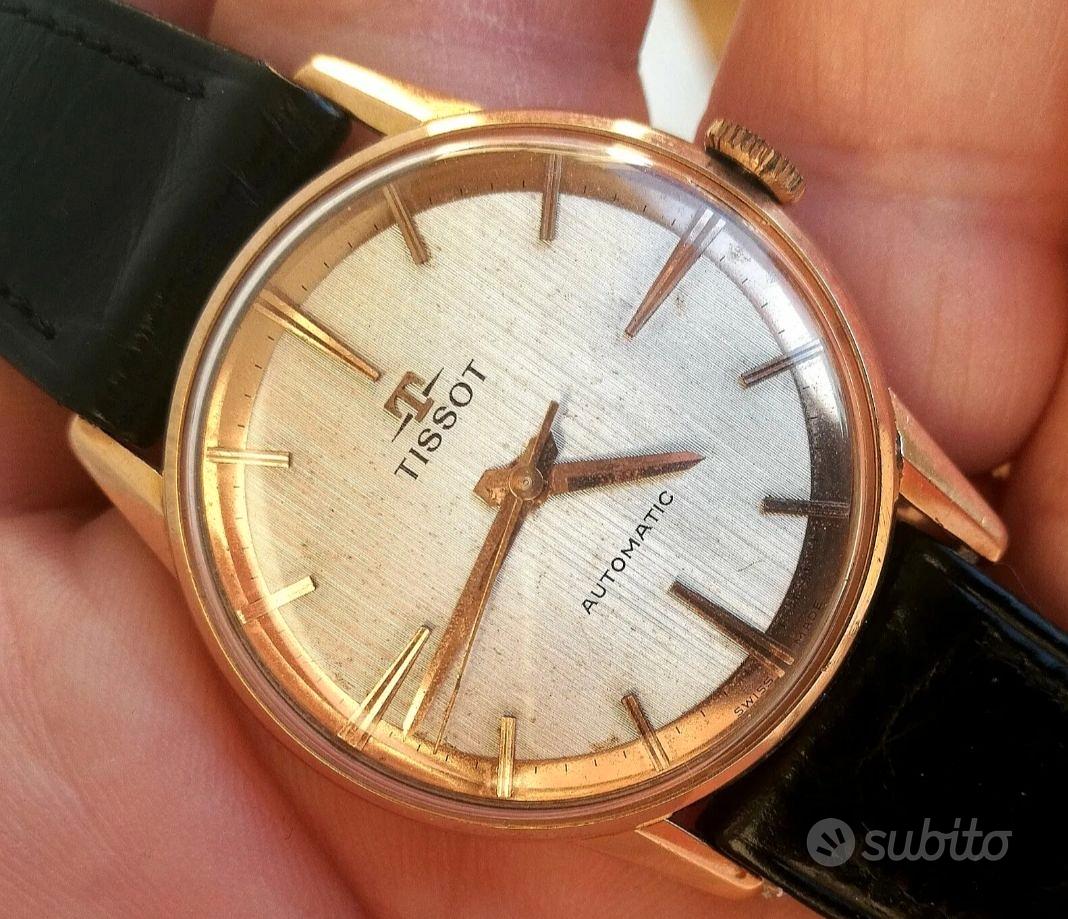 Orologio Tissot oro 18k automatico vintage Abbigliamento e