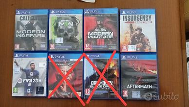 Giochi PS4 Cod MW e BO, Fifa, Insurgency,Tekken WZ