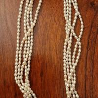 Collana oro 750 con perline