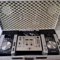 Consolle Pioneer Cdj 200 + mixer e case