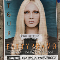 Poster Locandina Originale Patty Pravo Tour 1999