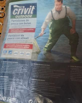 Pantalone da pesca con stivali