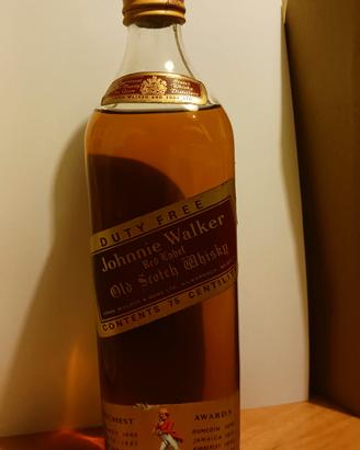 Johnny Walker Red Label vintage inizi anni '80