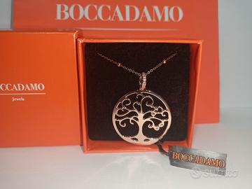 Collana rosata con ciondolo albero della vita e zi