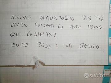Cambio automatico stelvio quadrifoglio