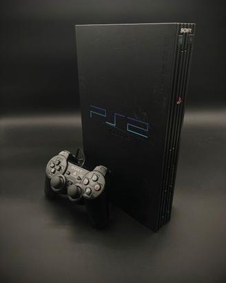 PS2 Fat Nera Console Con Controller e Cavo ✅