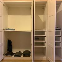 Armadio IKEA Pax bianco 6 ante accessoriato 