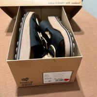 Sandali doppia fascia nera