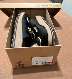 Sandali doppia fascia nera