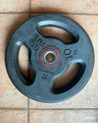 Dischi gommati 10kg decathlon