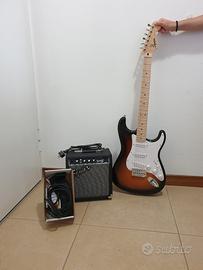Chitarra elettrica con accessori NUOVA