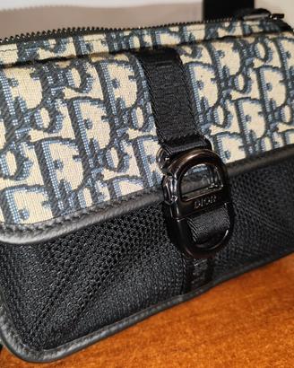Dior Pouch H27E pour homme jacquard Dior Oblique