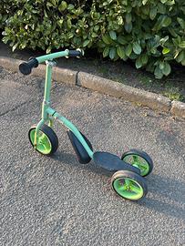 Triciclo monopattino senza pedali