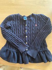 Cardigan POLO RALPH LAUREN Blu Navy - Tag 6 anni