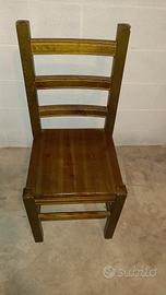 4 sedie in legno