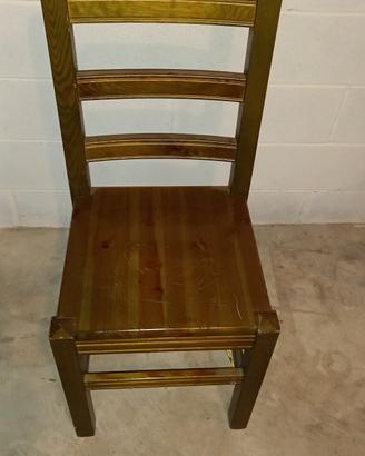 4 sedie in legno