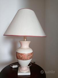 lampada vintage stile inglese, ceramica