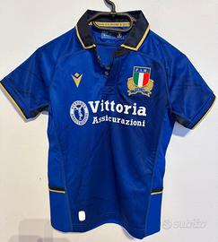 Maglia Italia Rugby Bambino Macron Originale - XXS