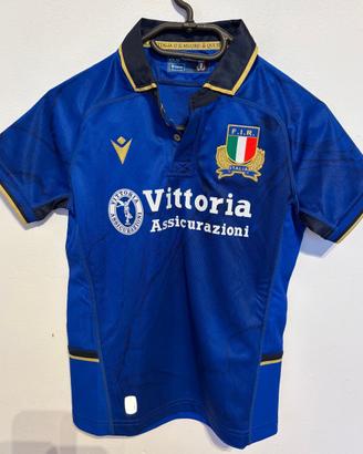 Maglia Italia Rugby Bambino Macron Originale - XXS